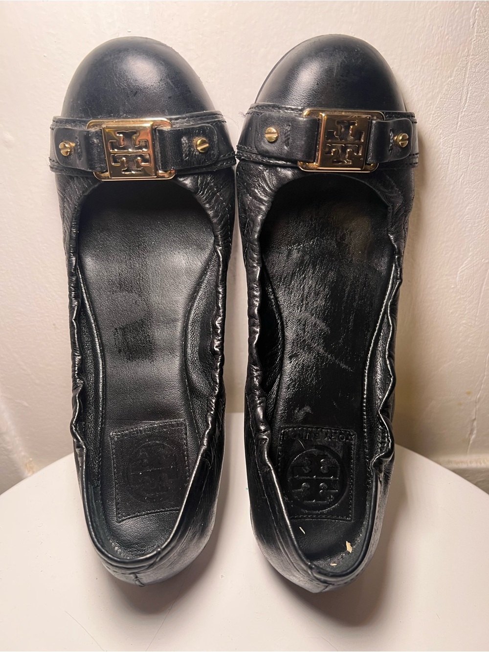 Tory Burch Ambrose black flats. Size 7.5